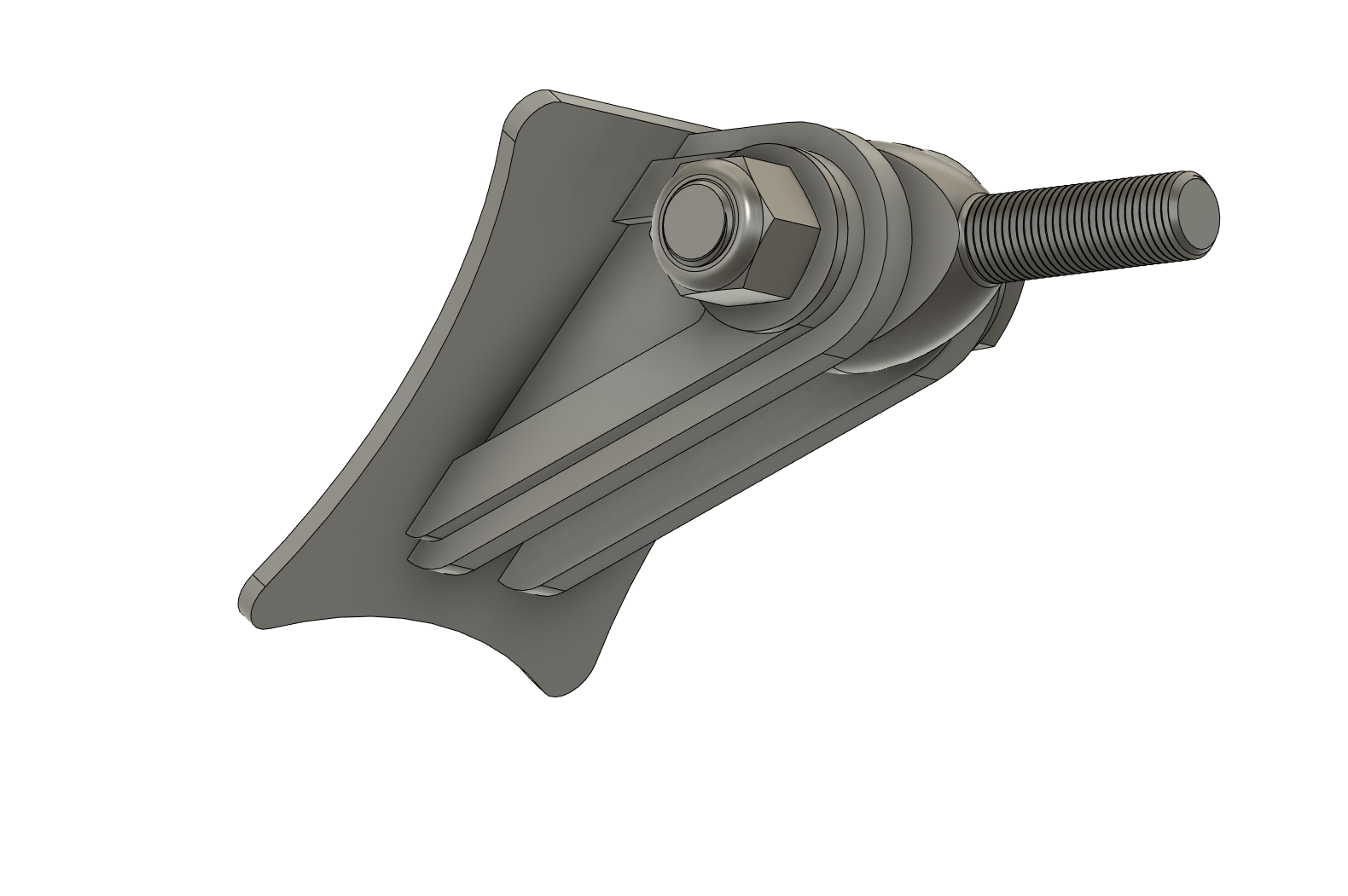 Bracketry UNIVERSAL TRACK LOCATOR DIFF BRACKETRY- TO SUIT 1/2